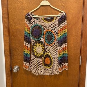 Miss Kelly 1999 Crochet shirt size s/m